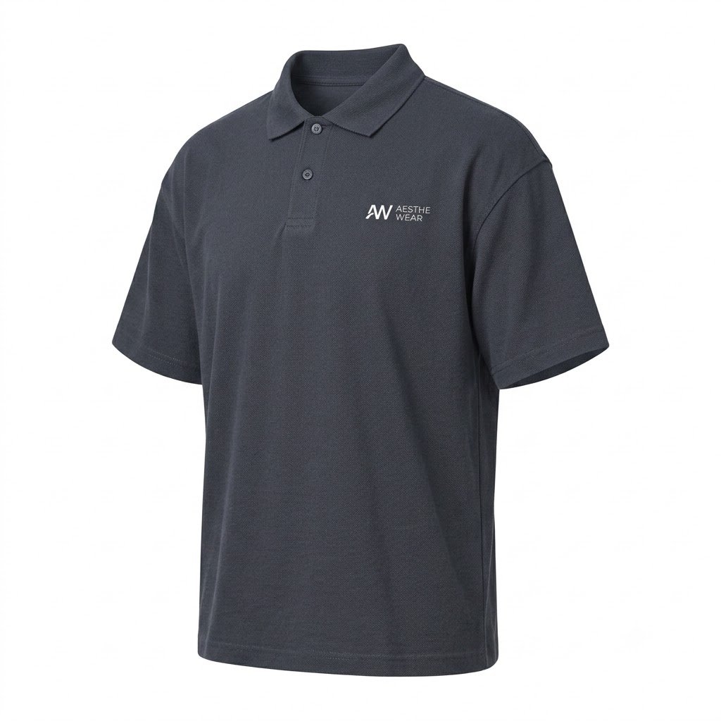 Aesthe Wear Structured Collar T-Shirt - Image 4